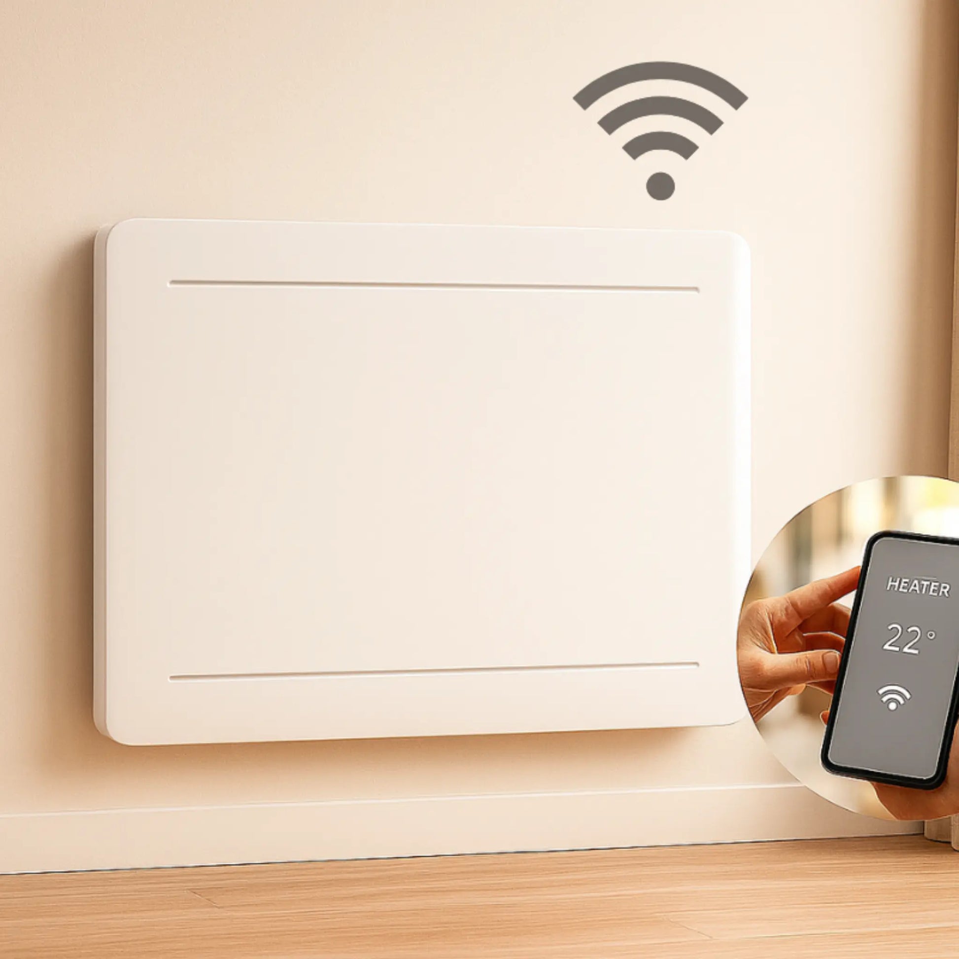 Radiateur connecté chaleur douce 2000 watts - RadiateuEco