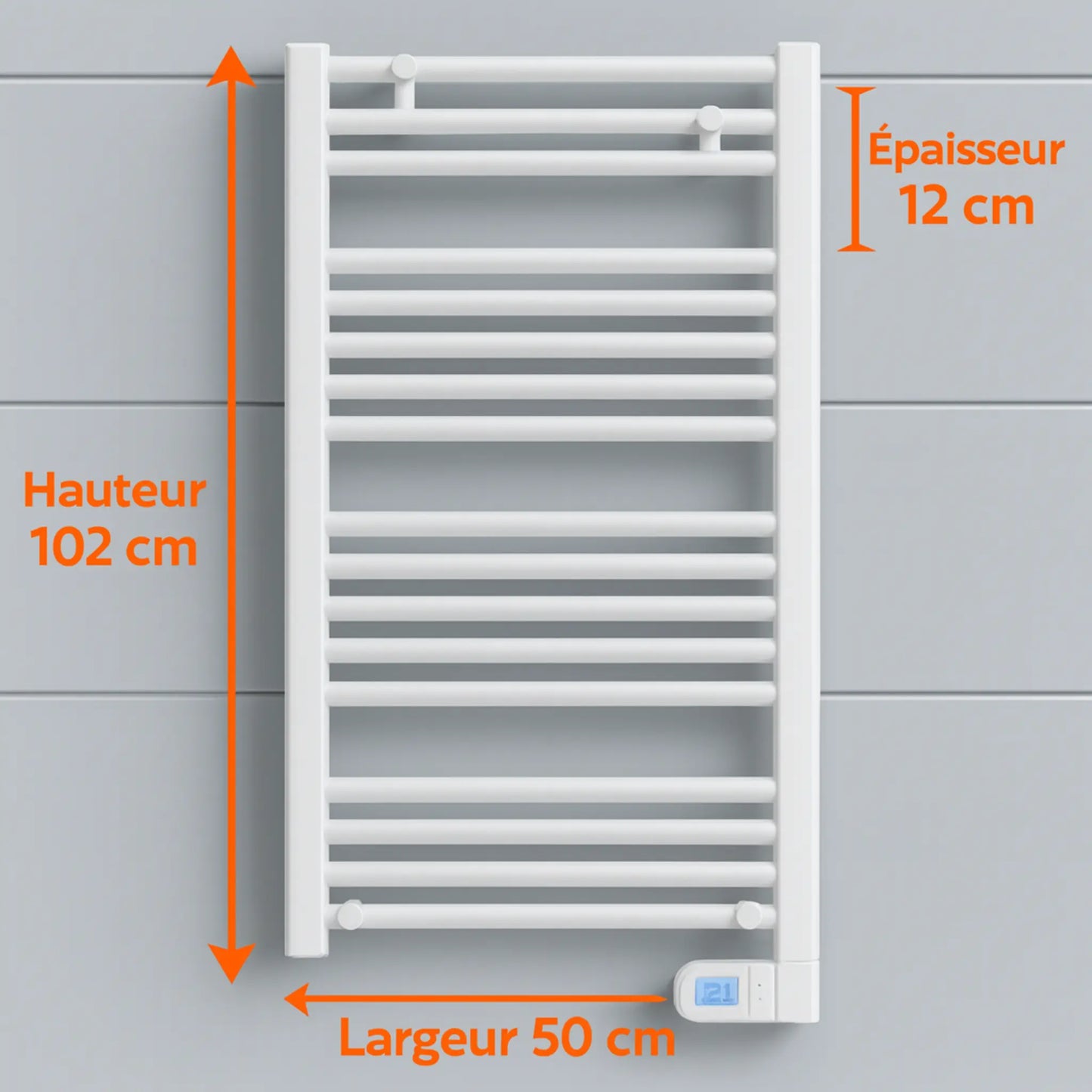 Sèche-serviette fluide 500 watts - RadiateuEco
