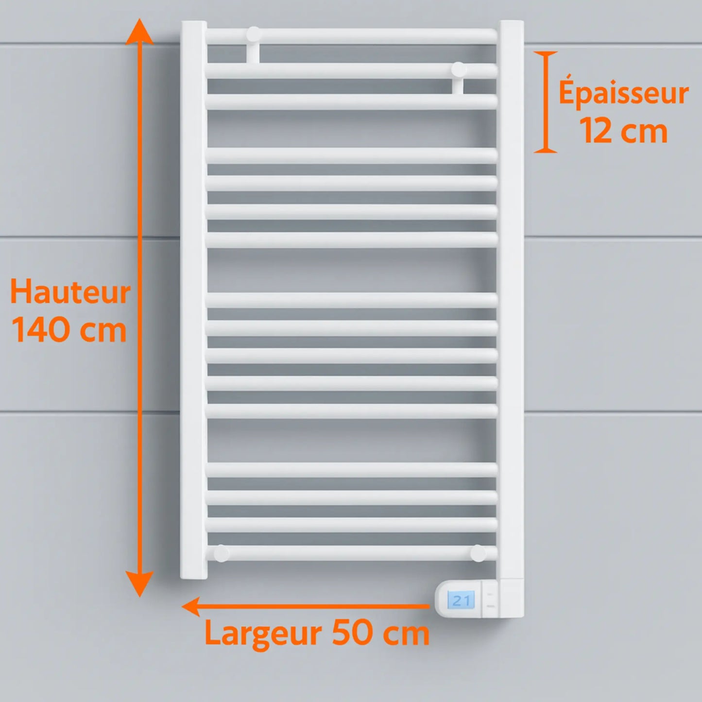 Sèche-serviette fluide 750 watts - RadiateuEco